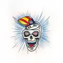 fallen soldier tattoo design idea