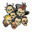 tiny mutant babies spiked head like pinback from hellraiser tattoo design idea