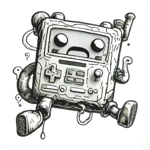 adventure time BMO tattoo design idea