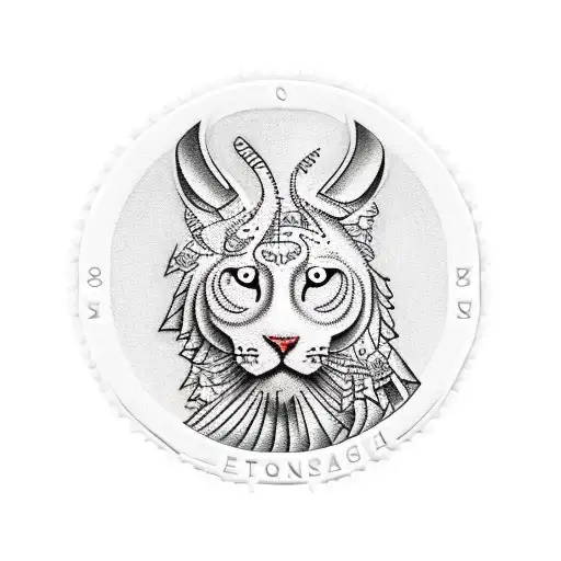 postage stamp tattoo design idea