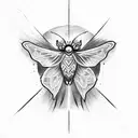 mothman tattoo design idea