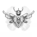 mothman tattoo design idea