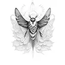 mothman tattoo design idea