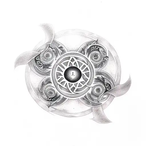 death eater symbol, magic circles, fantasie tattoo design idea