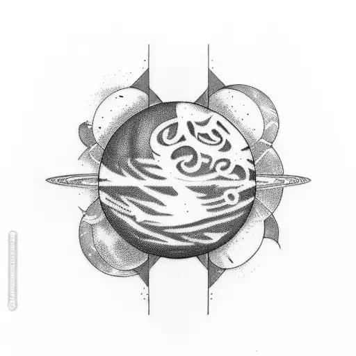 uranus  tattoo design idea