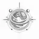 uranus  tattoo design idea