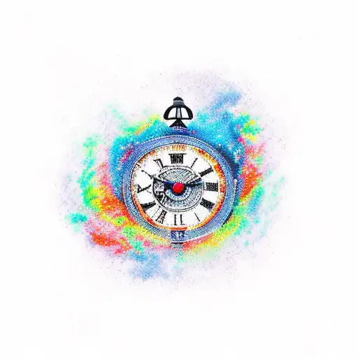 reloj de arena tattoo design idea