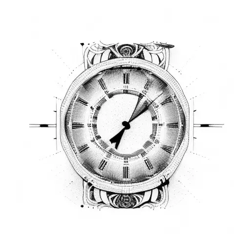 reloj de arena tattoo design idea