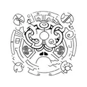 reloj de arena tattoo design idea