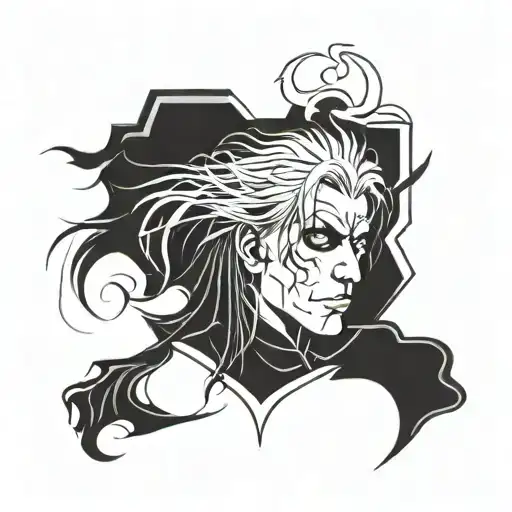 sukuna y alucard tattoo design idea