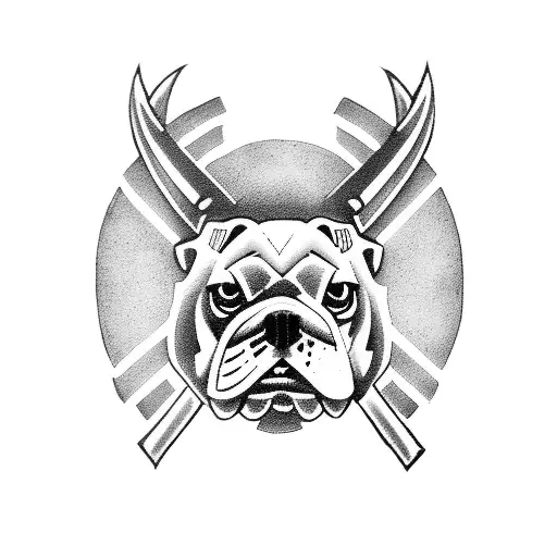 USMC bulldog with V-22 Osprey tattoo design idea