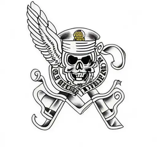 usmc  tattoo design idea