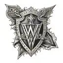 WWE Shield  tattoo design idea