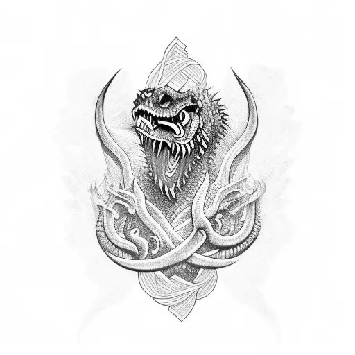 basilisk tattoo design idea