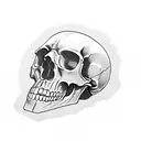 skull grenade tattoo design idea