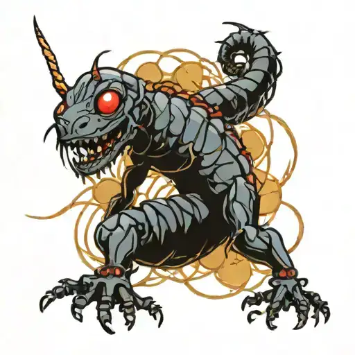 tokyo ghoul centipede tattoo design idea