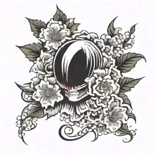 Tokyo ghoul flower  tattoo design idea