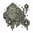 computer chip tattoo design idea