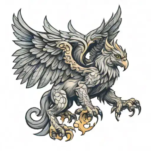 griffin tattoo design idea