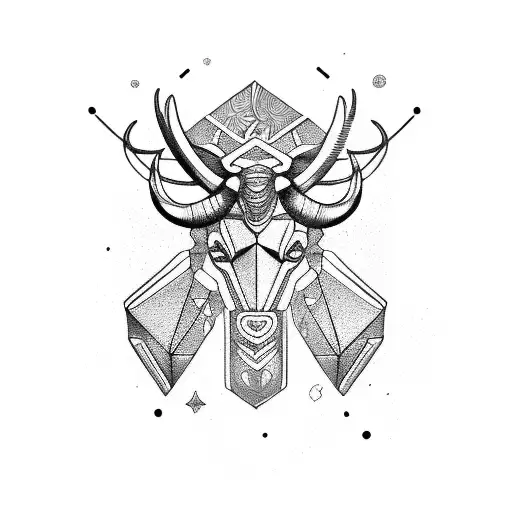 Taurus Aries Gemini Cancer tattoo design idea
