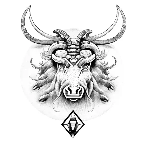 Taurus Aries Gemini Cancer tattoo design idea