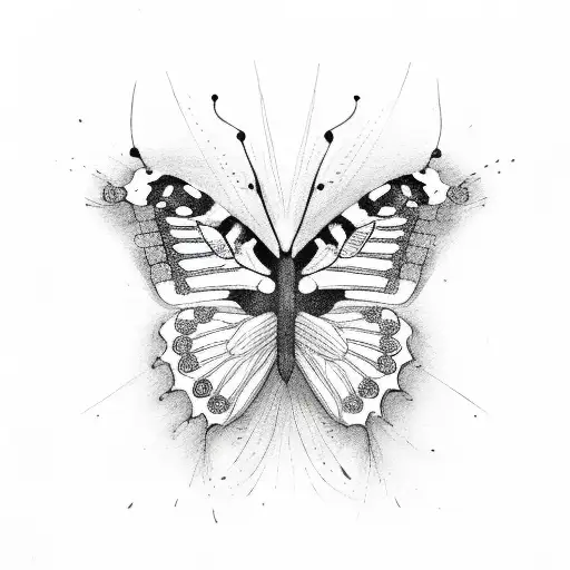 Semicolon Butterfly tattoo design idea