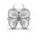 Semicolon Butterfly tattoo design idea