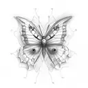 Semicolon Butterfly tattoo design idea