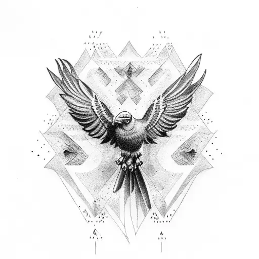 Pagan Raven  tattoo design idea