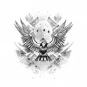 Pagan Raven  tattoo design idea