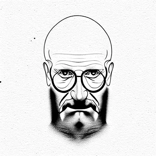 The work of Sigmund Freud and Carl Gustav Jung combined in one picture without faces tattoo design idea
