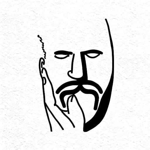 Carl Jung And Sigmund Freud Perspective  tattoo design idea
