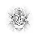 The work of Sigmund Freud and Carl Jung in one picture combined with text tattoo design idea