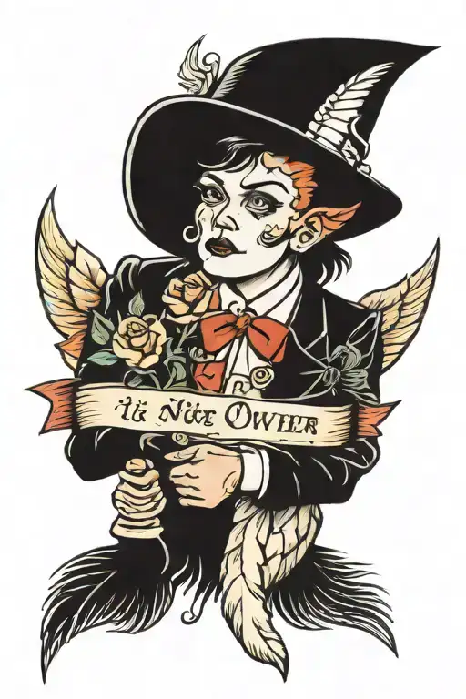 text "It's not over until I win" tattoo design idea