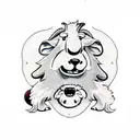 Sam Sheepdog strangles Ralph Wolf While the Tasmanian Devil steals all the sheep tattoo design idea