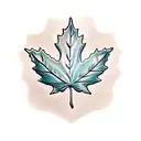 Maple Leaf tattoo design idea