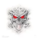 heaven hell tattoo design idea