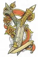 Dagger tattoo design idea