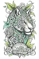 I fell in a concrete jungle tattoo design idea