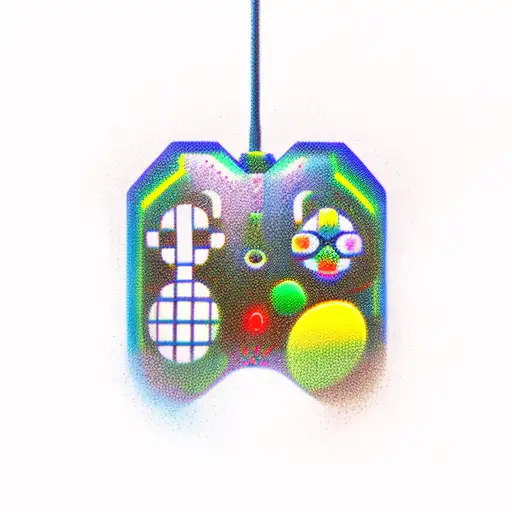 dopamine controller tattoo design idea