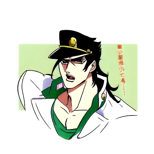 jotaro from jojo tattoo design idea