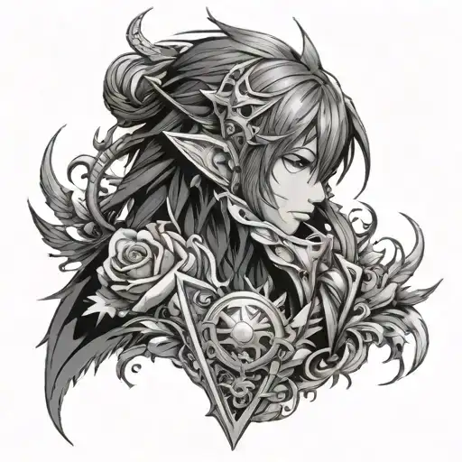 final fantasy 16 tattoo design idea