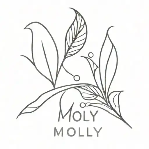 name Molly tattoo design idea