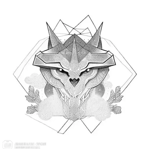 áries com ascendente em sol tattoo design idea