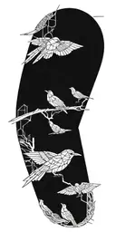 Blade Runner Bird Turning Into Geometrical Tree Tattoo Idea tattoo design idea