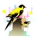 goldfinch, cyberpunk tattoo design idea