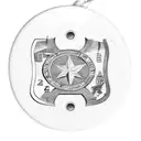 A military dog tag with the coordinates of Slavonski Brod tattoo design idea