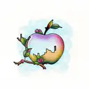 apple tree tattoo design idea