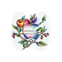apple tree tattoo design idea