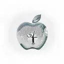 apple in front of tree  tattoo design idea